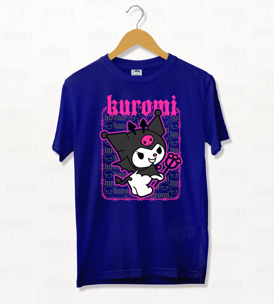 Remera Kuromi 02 (Negra)