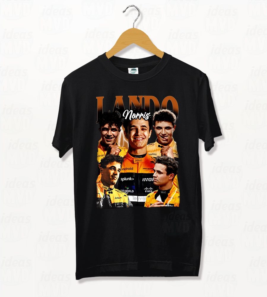 Remera Formula 1 Lando Norris 02 (Negra)