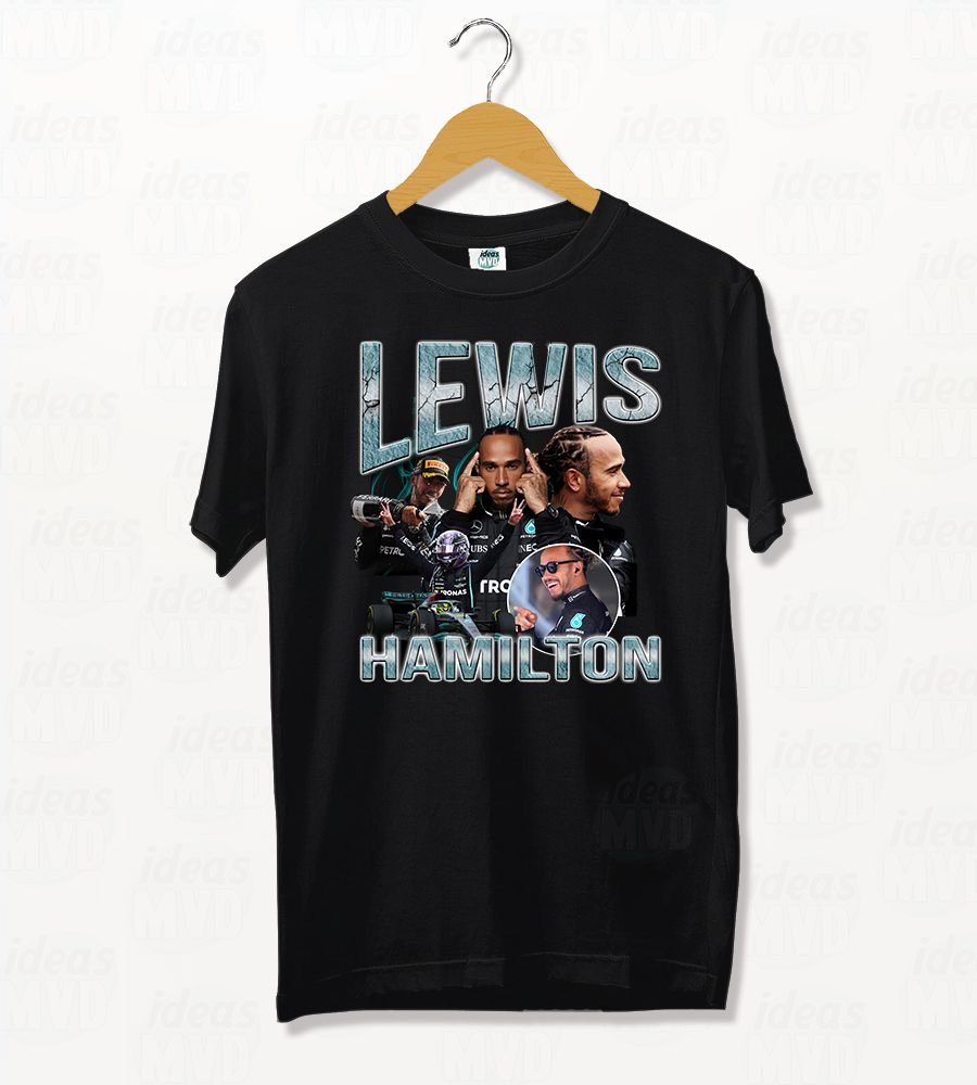 Remera Formula 1 Hamilton 02 (Negra)