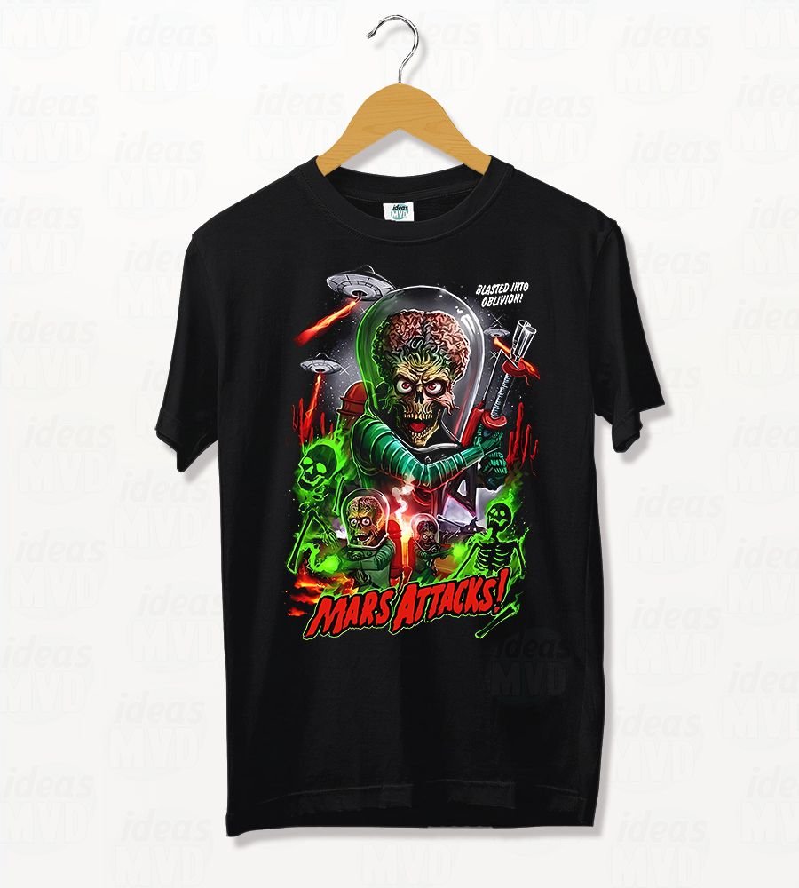 Remera Mars Attacks (Negra)