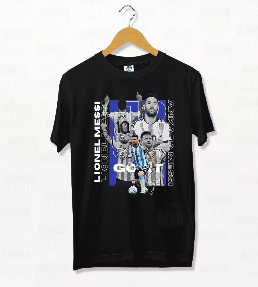 Remera Lionel Messi 08 (Negra)