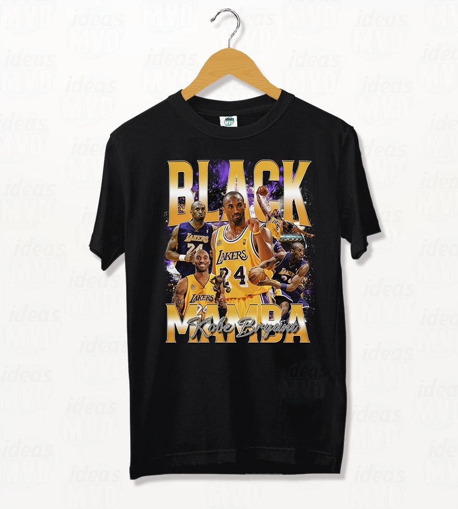 Remera NBA Kobe Bryant 02 (Negra)