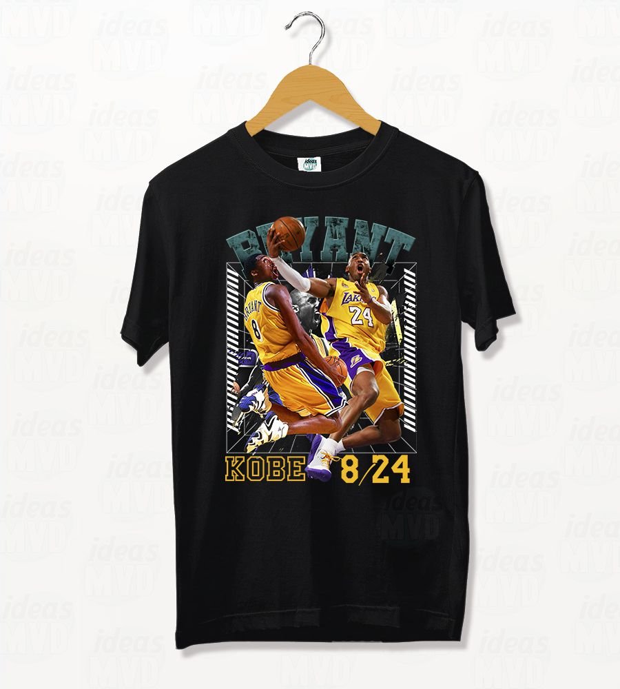 Remera NBA Kobe Bryant 03 (Negra)