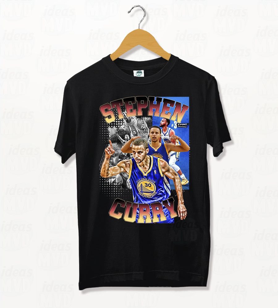 Remera Stephen Curry 03 (Negra)