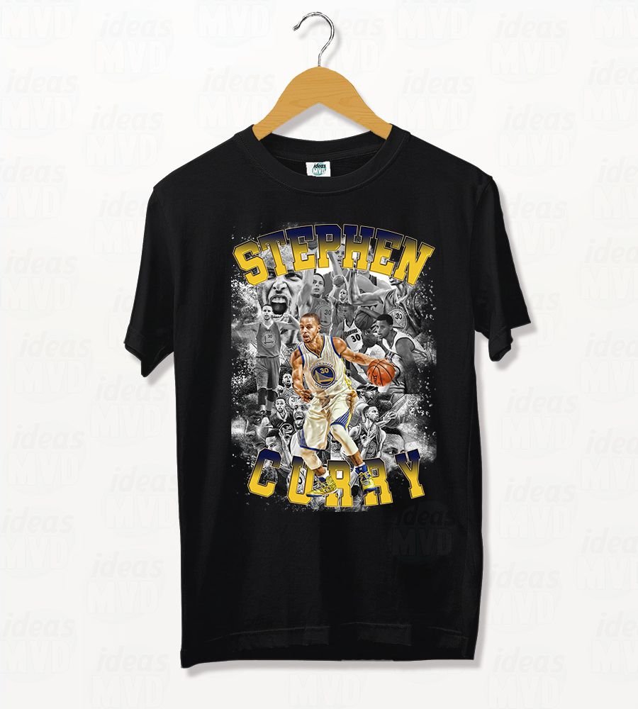 Remera Stephen Curry 04 (Negra)