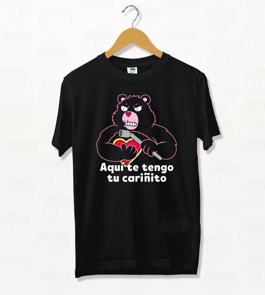 Remera Simpson Cariñito (Negra)