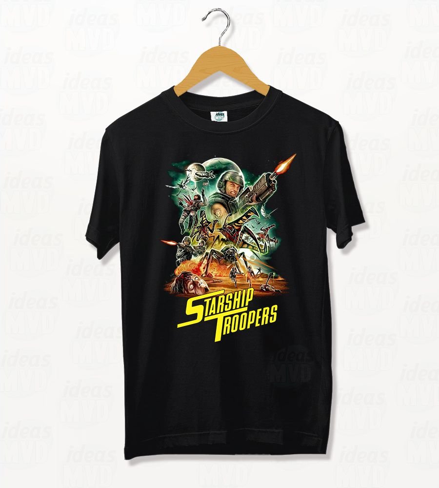Remera Starship Troopers (Negra)