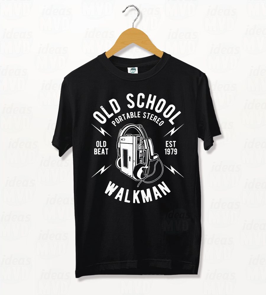 Remera Walkman (Negra)
