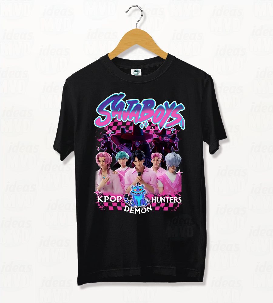 Remera Las Guerreras Kpop/Kpop Demon Hunter Saja Boys 01 (Colores)