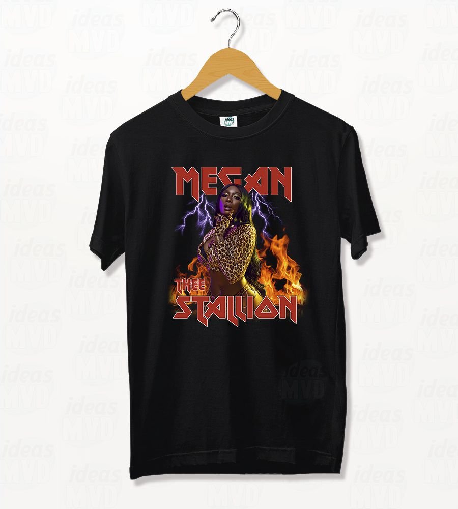 Remera Megan Thee Stalion 03 (Negra)