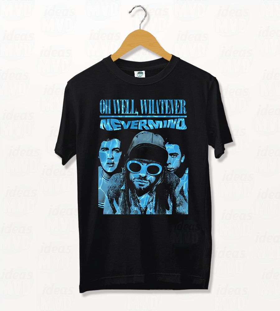 Remera Nirvana Nevermind (Negra)