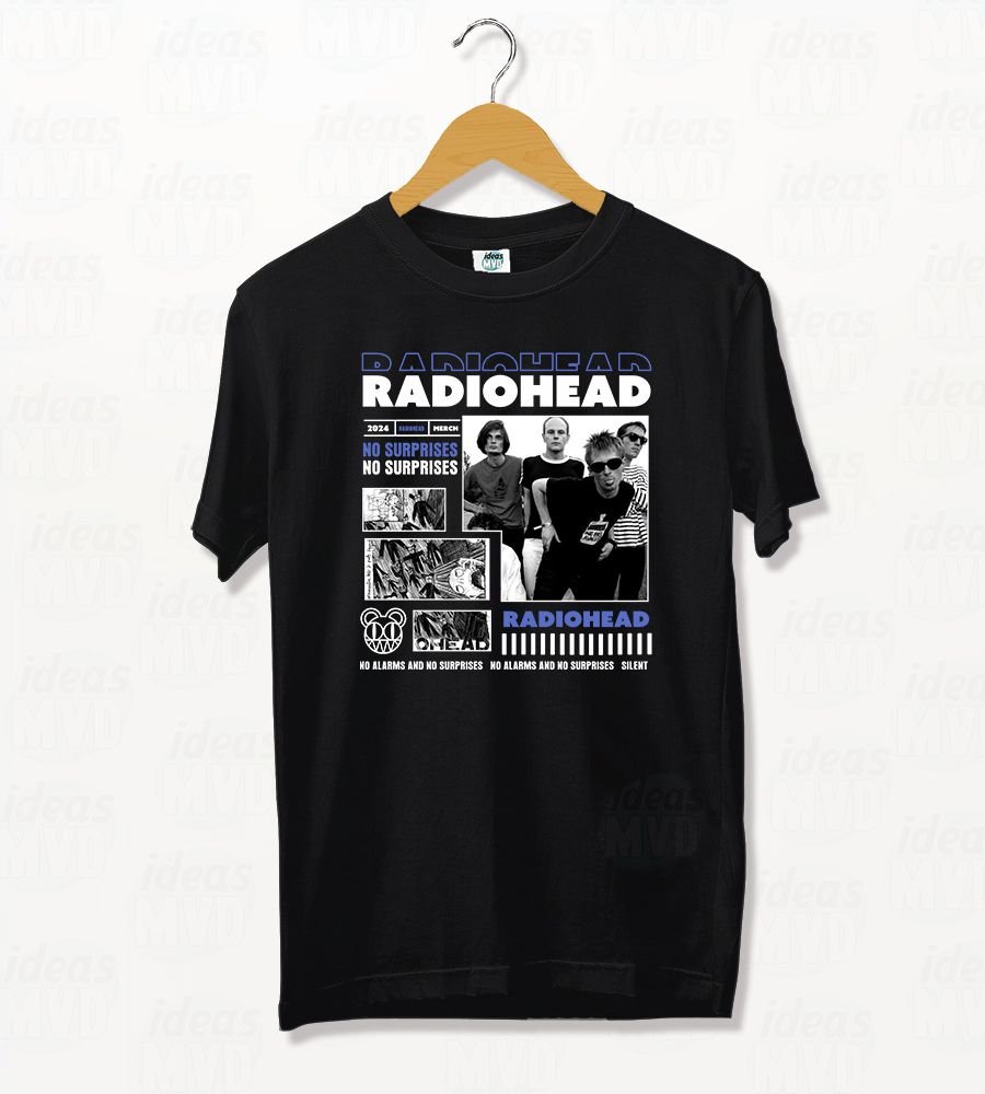 Remera Radiohead (Negra)