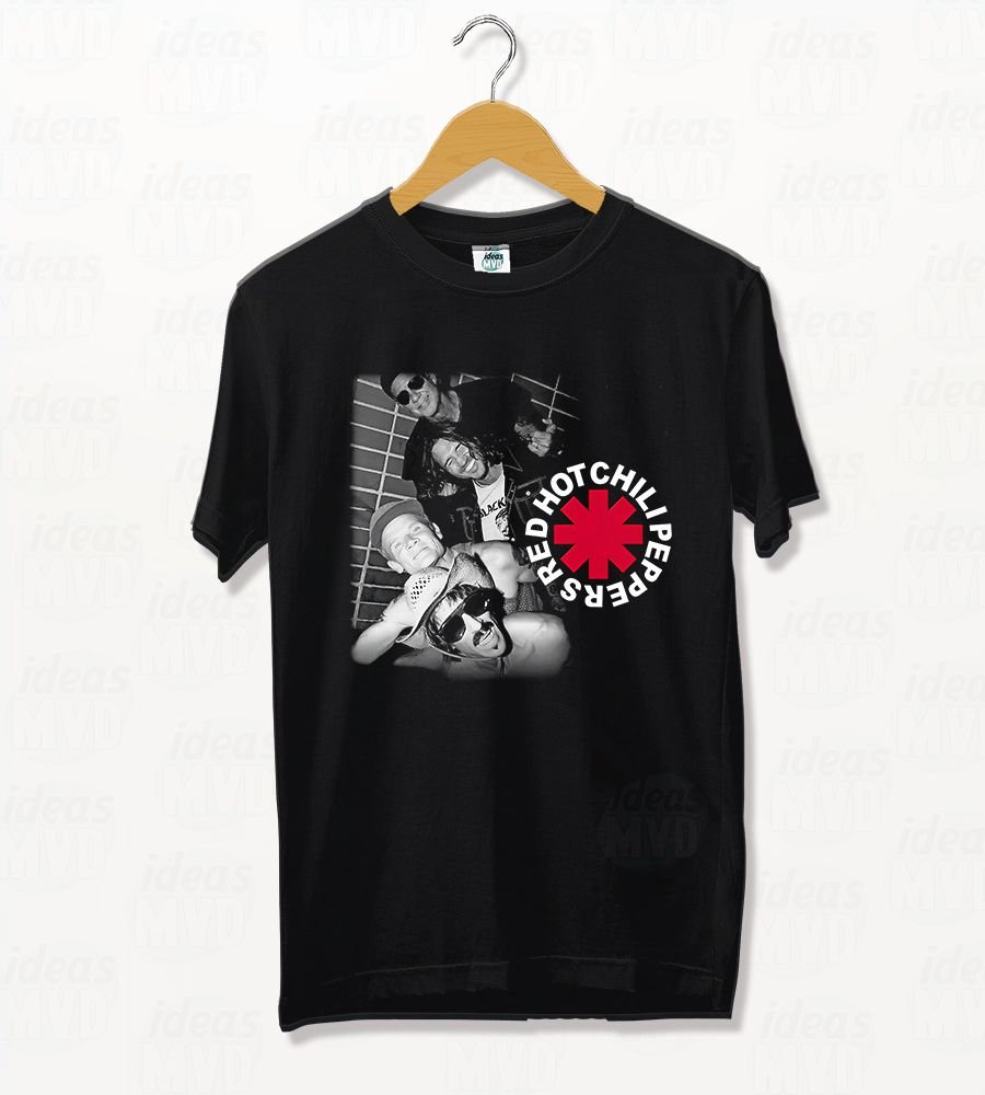 Remera Red Hot Chilli Peppers 02 (Negra)