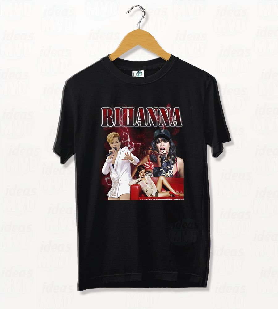 Remera Rihanna 04 (Negra)
