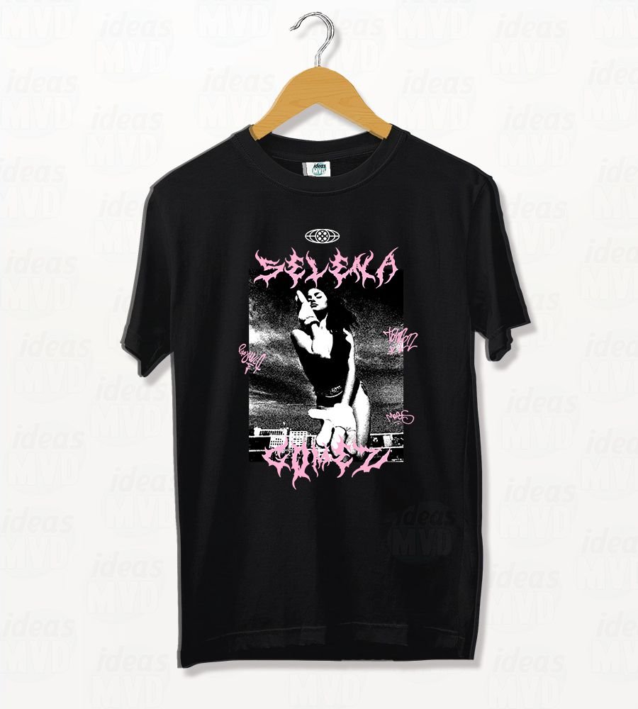 Remera Selena Gomez 01 (Negra)