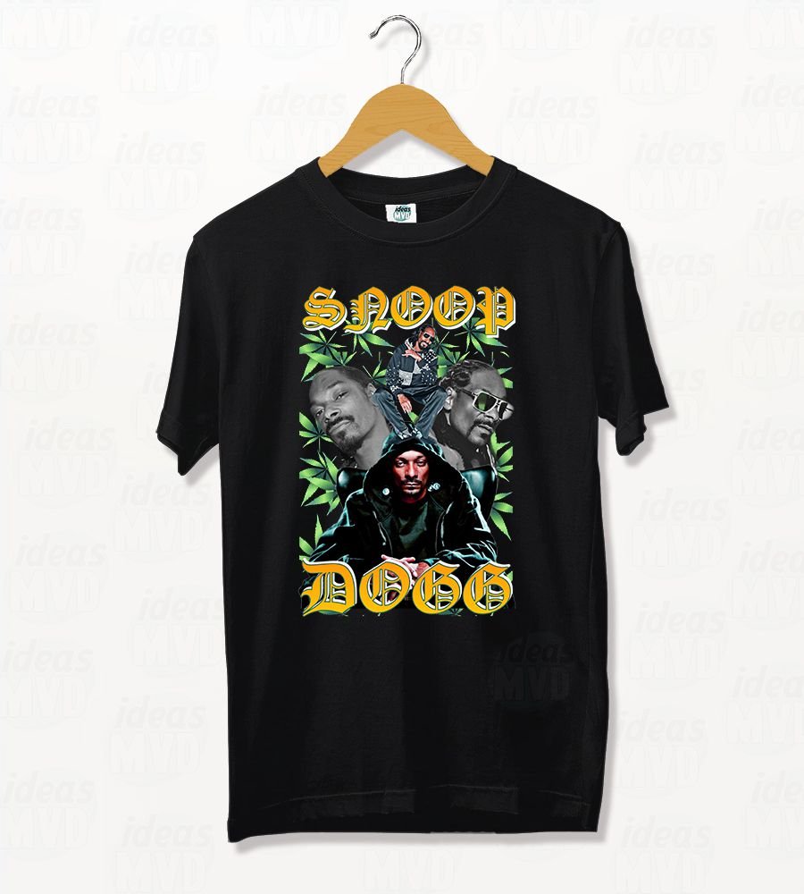 Remera Snoop Dogg 04 (Negra)