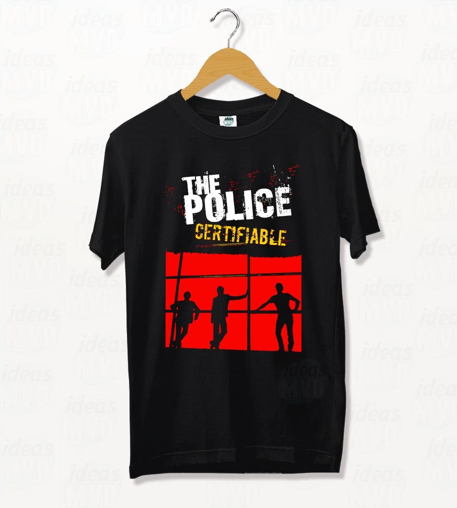 Remera The Police Certifiable (Negra)