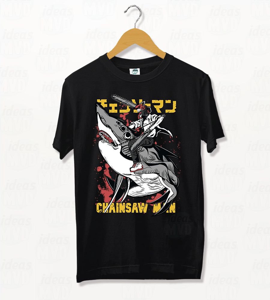 Remera Chainsaw Man 07 (Negra)