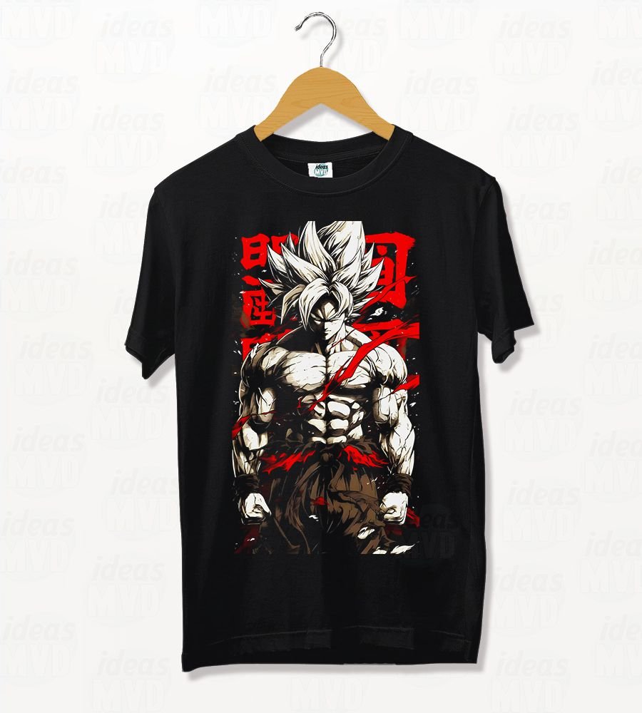 Remera Dragon Ball Super Goku Ultra Instinct 03 (Negra)