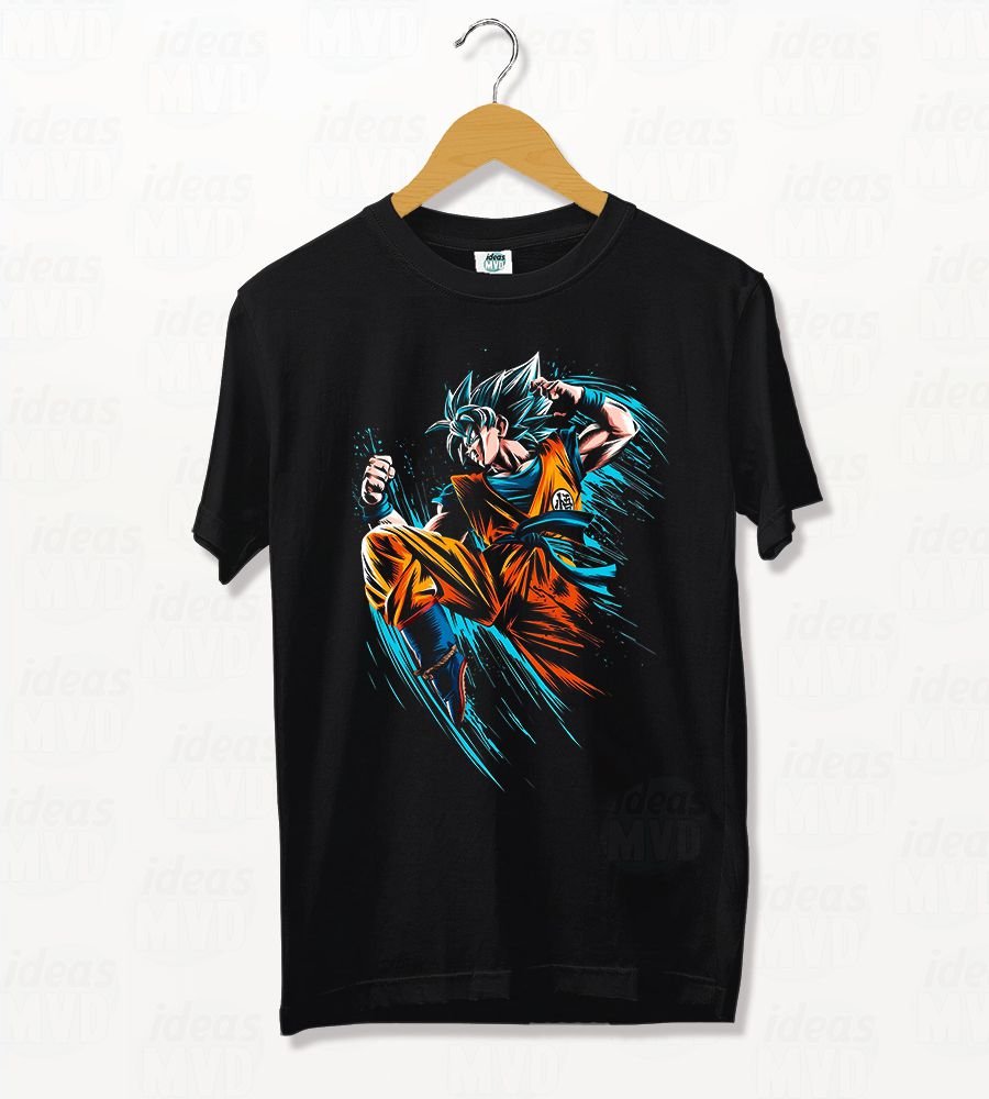 Remera Dragon Ball Z Goku Ultra Instict 05 (Negra)