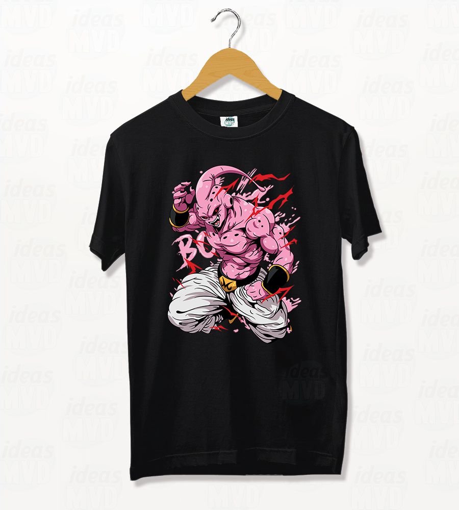 Remera Dragon Ball Z Majin Boo (Negra)