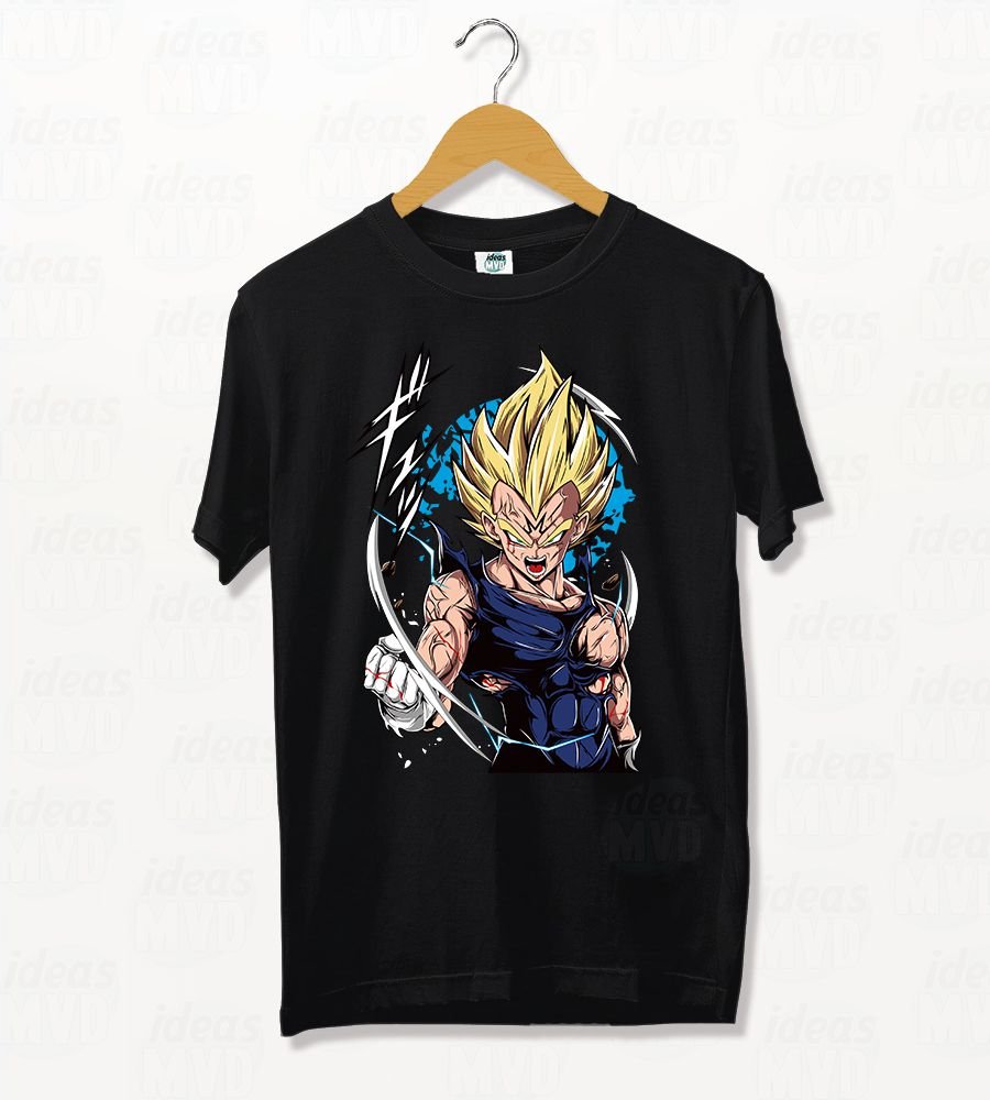 Remera Dragon Ball Z Majin Vegetta (Negra)
