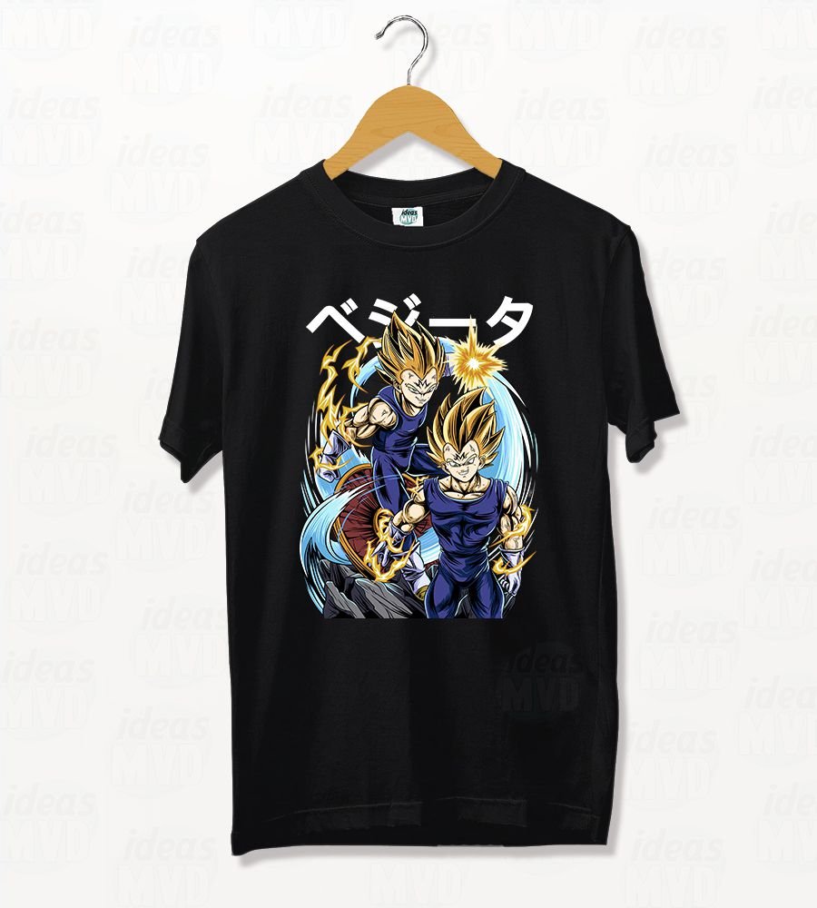 Remera Dragon Ball Z Vegeta 06 (Negra)