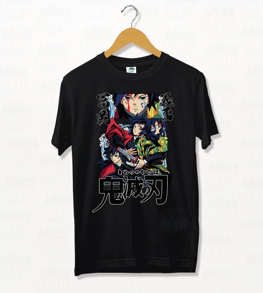 Remera Demon Slayer Giyuu Tomioka 09 (Negra)