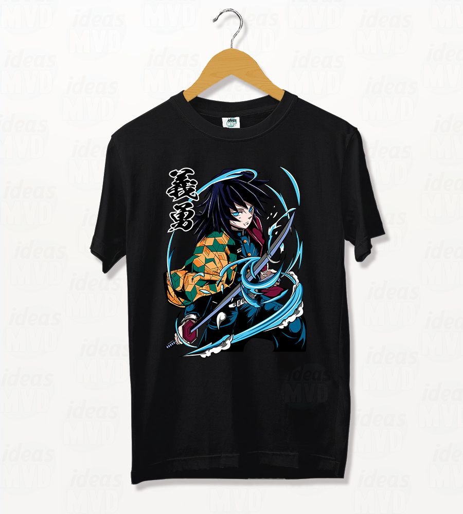 Remera Demon Slayer Giyuu Tomioka 11 (Negra)