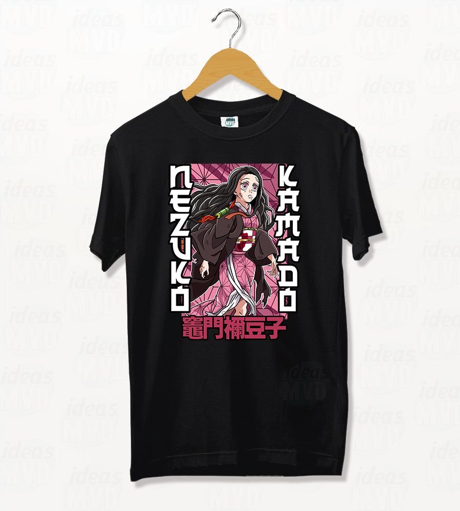 Remera Demon Slayer Nezuko 13 (Negra)