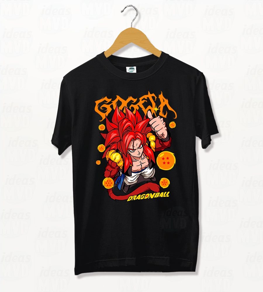 Remera Dragon Ball GT Gogeta 01 (Negra) - Imagen 3