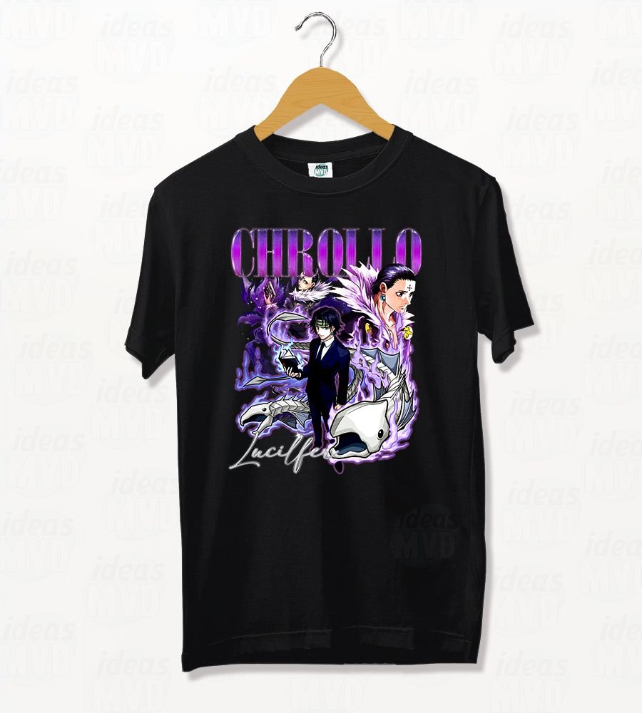 Remera Hunter x Hunter Chrollo 01 (Negra)
