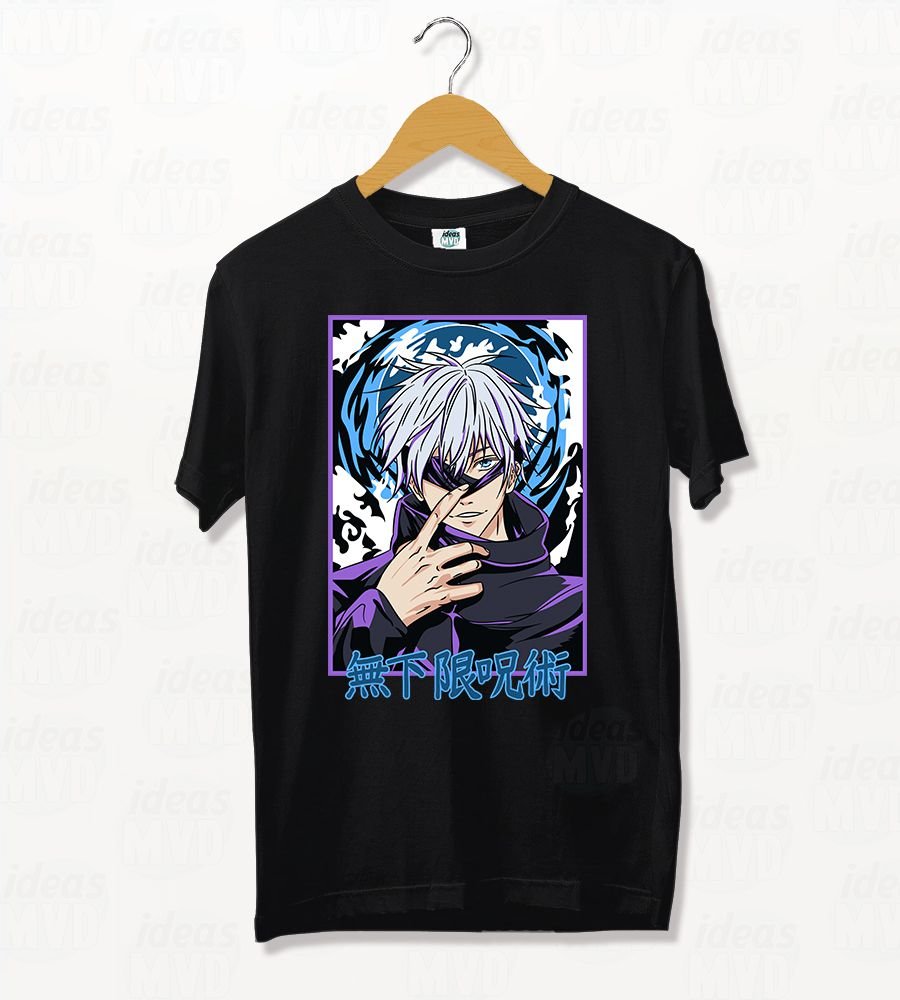 Remera Jujutsu Kaisen Satoru Gojo 05 (Negra)