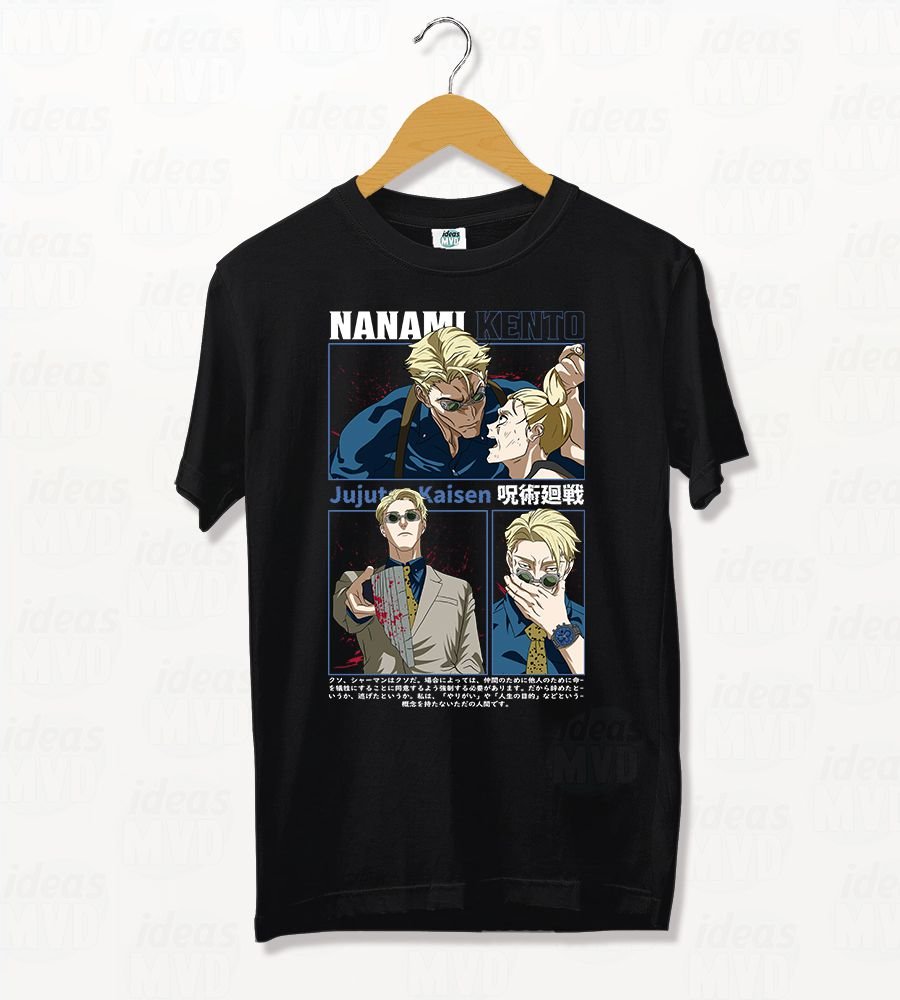 Remera Jujutsu Kaisen Kento Nanami 01 (Negra)