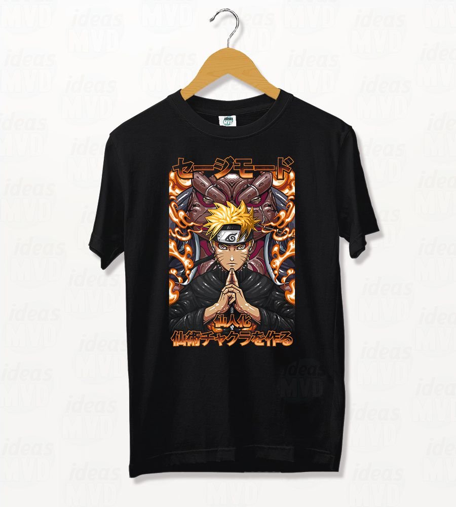 Remera Naruto 08 (Negra)