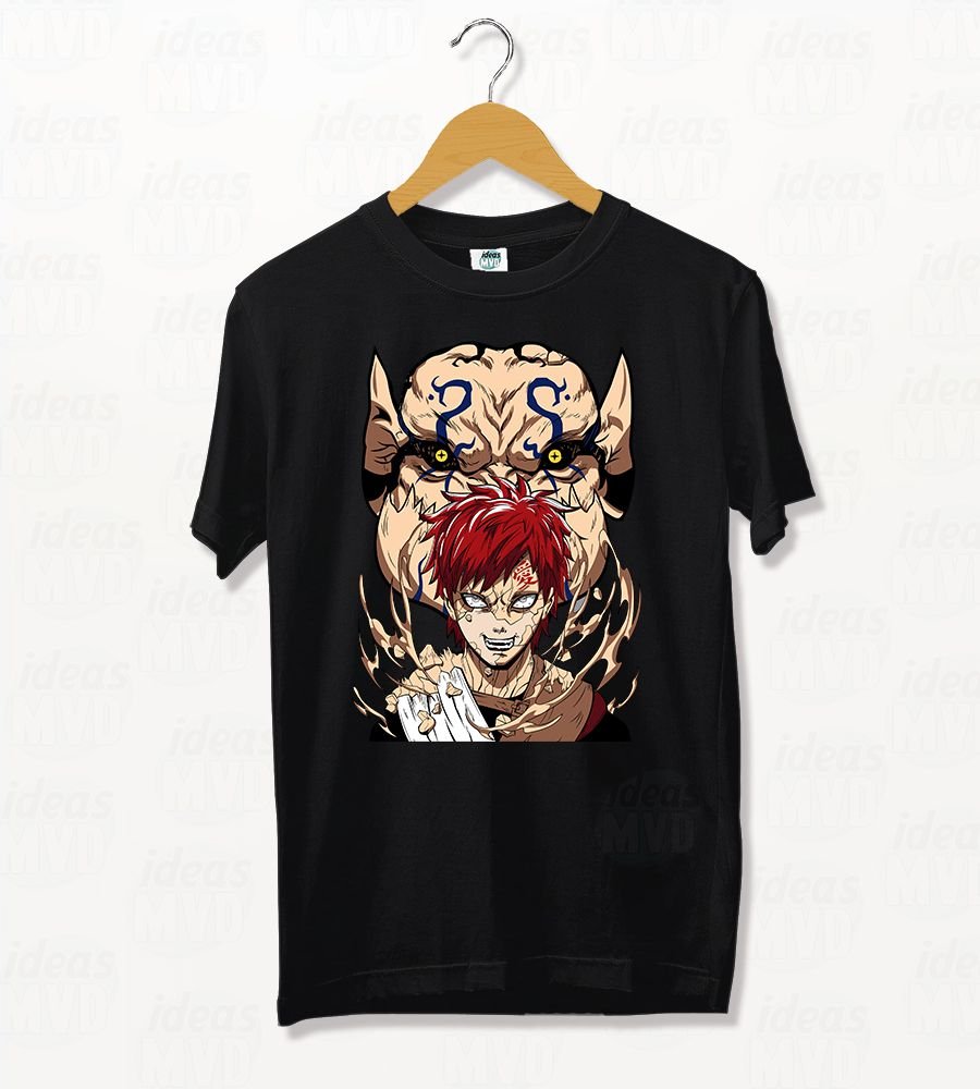 Remera Naruto Gaara 02 (Negra)