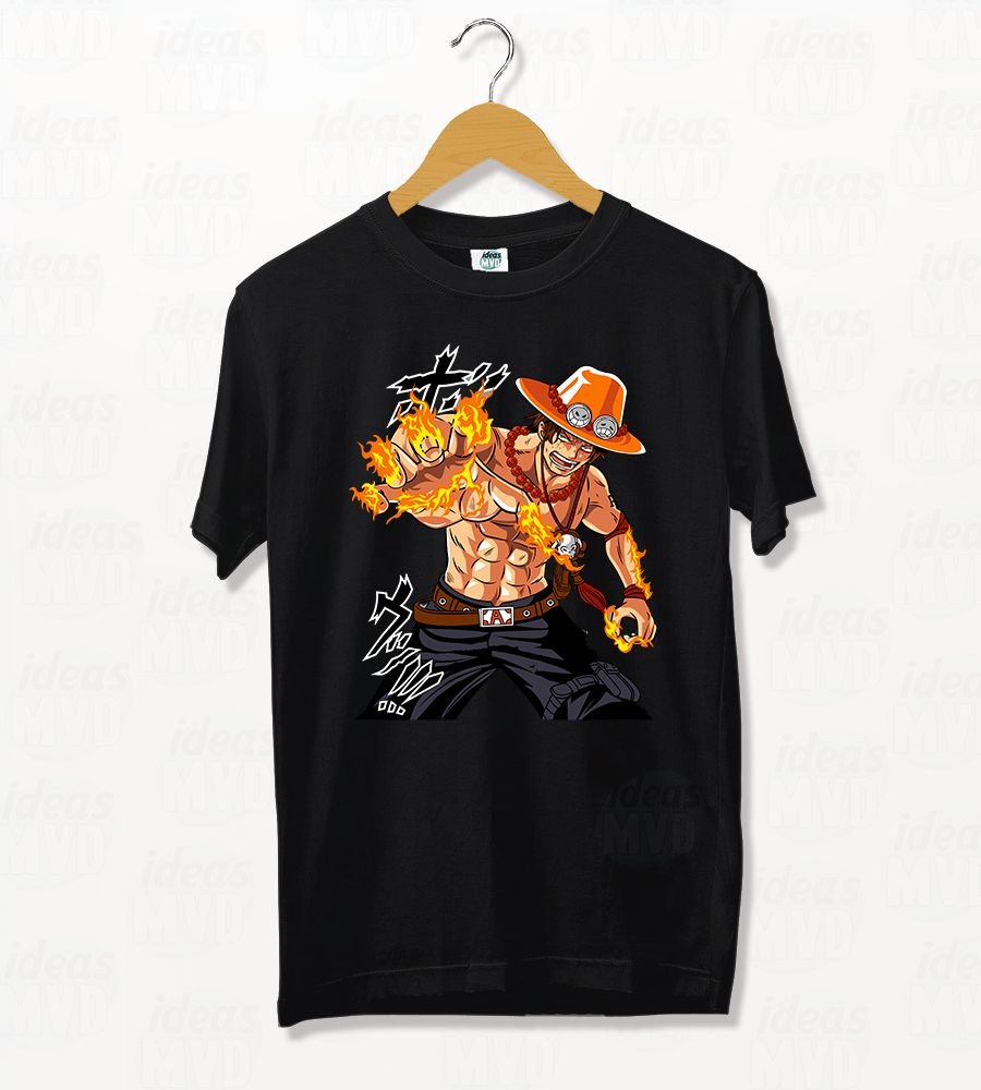 Remera One Piece Portgas D. Ace (Colores) - Imagen 3