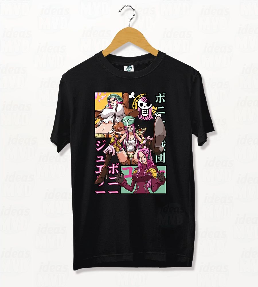 Remera One Piece Jewelry Bonney 02 (Negra)