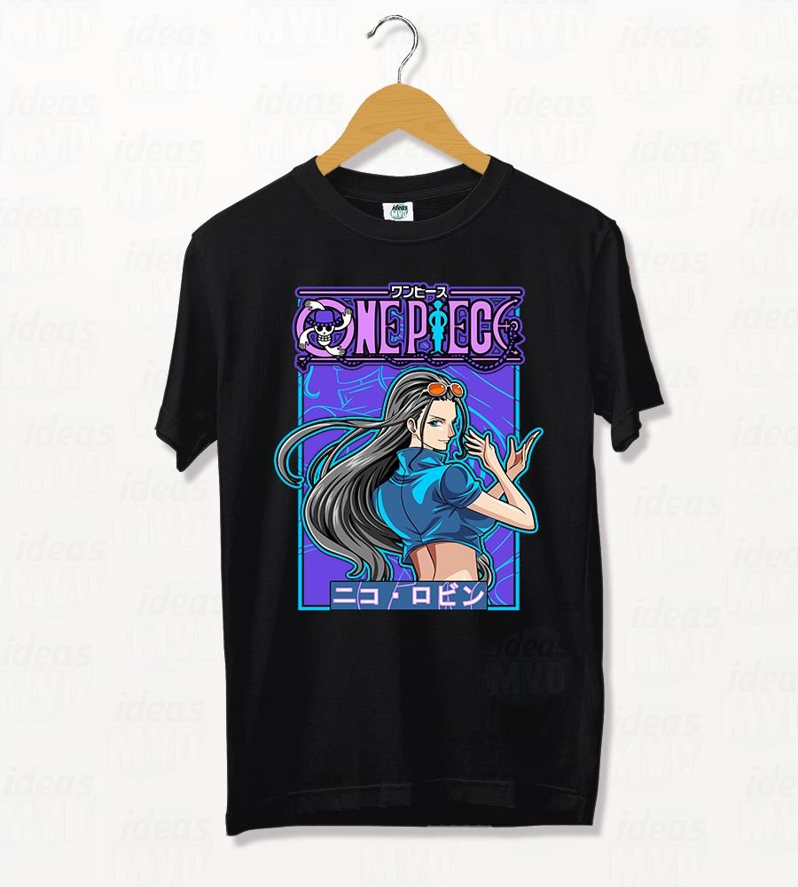 Remera One Piece Nico Robin 02 (Negra)