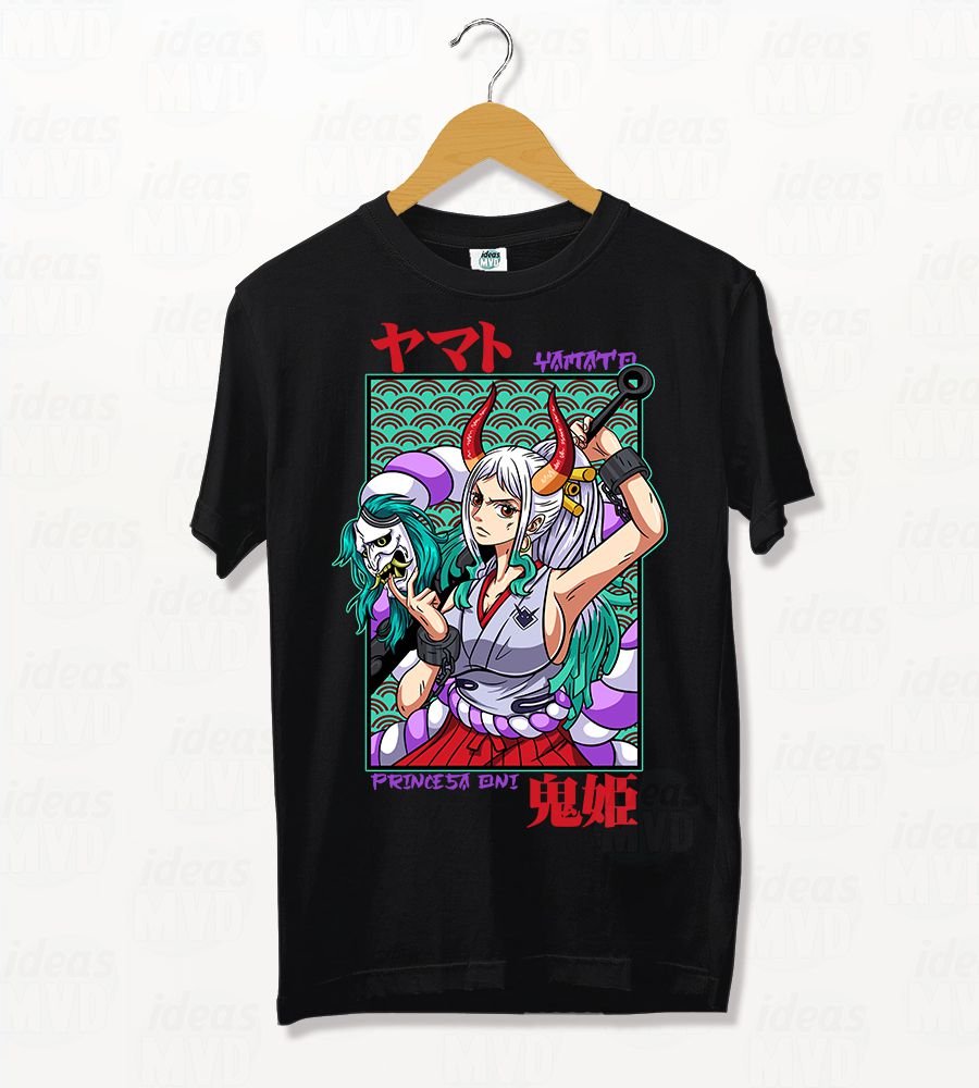 Remera One Piece Yamato 01 (Negra)