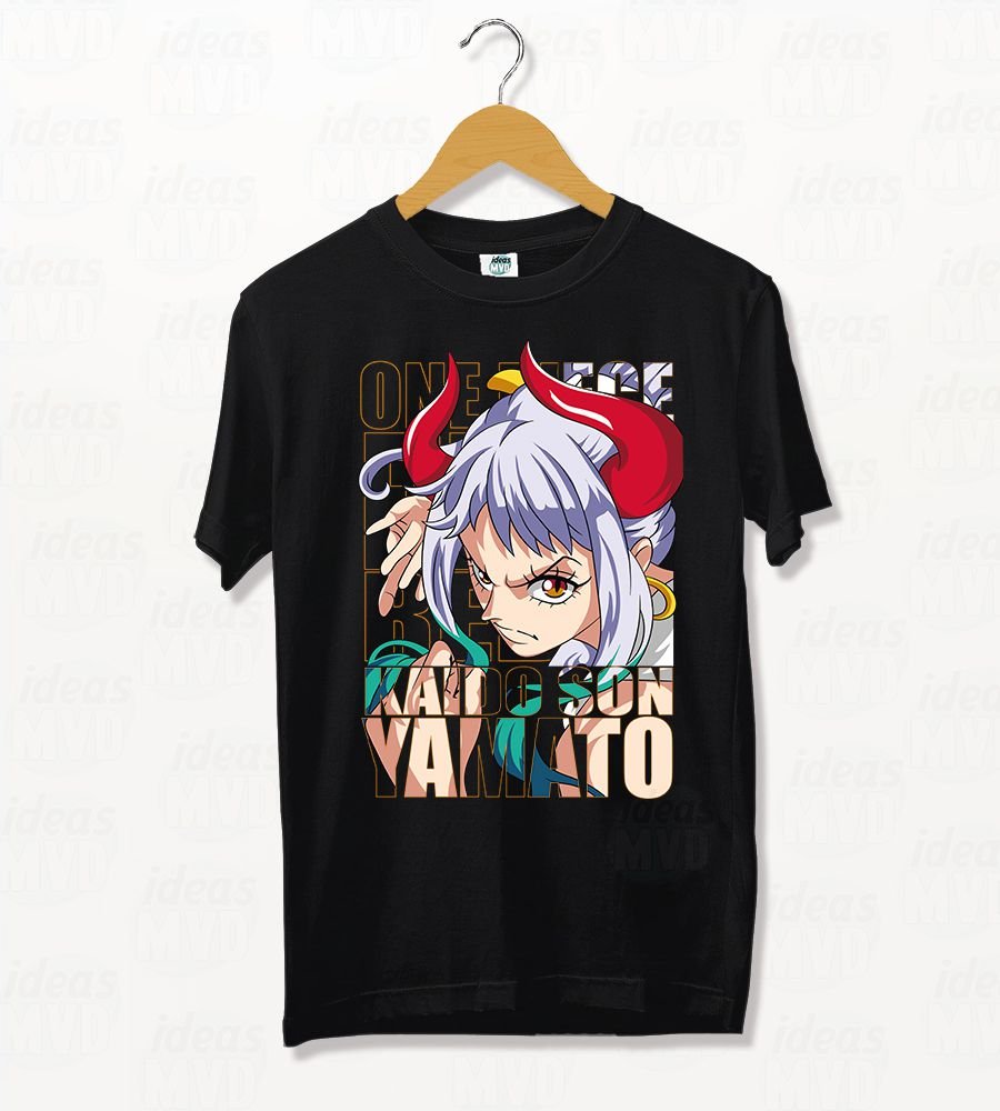 Remera One Piece Yamato 02 (Negra)
