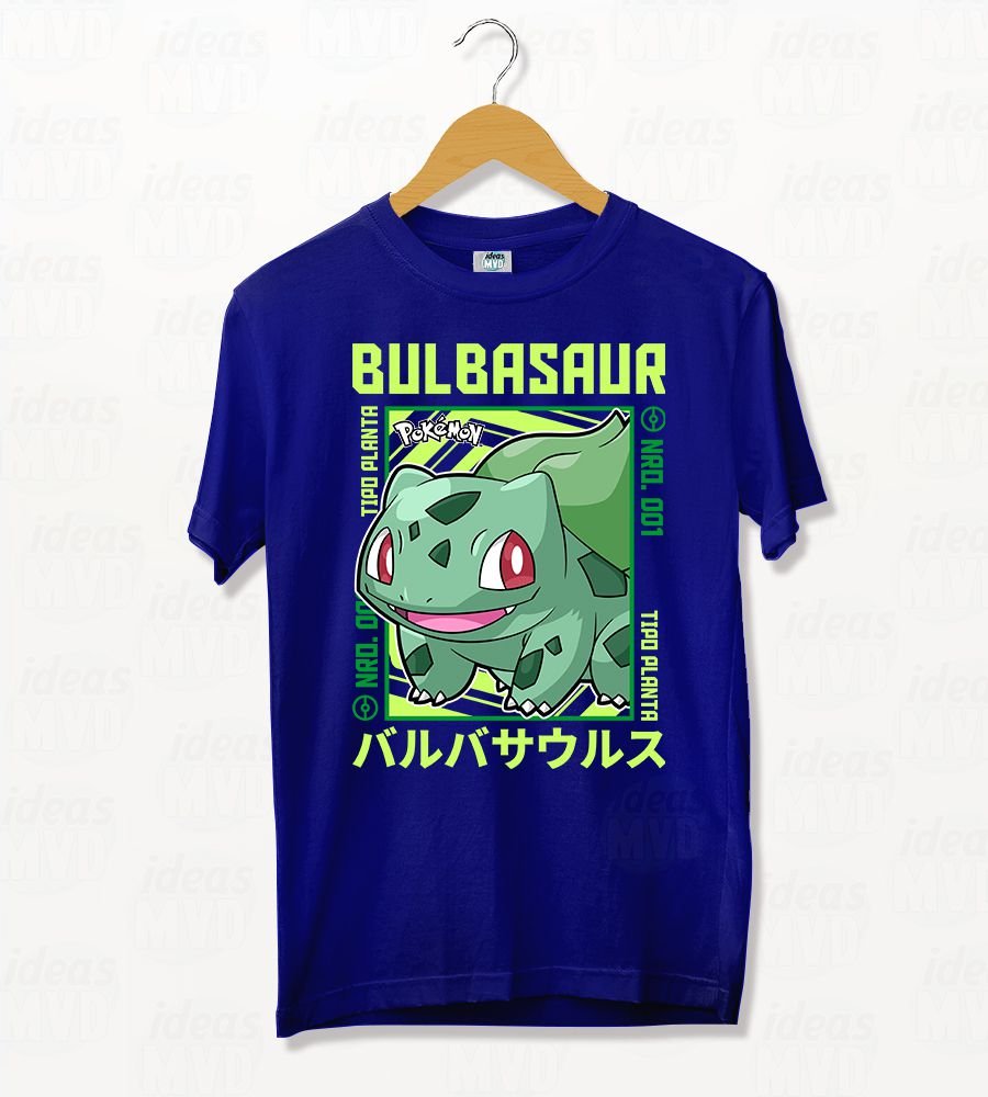 Remera Pokemon Bulbasaur 01 (Colores)