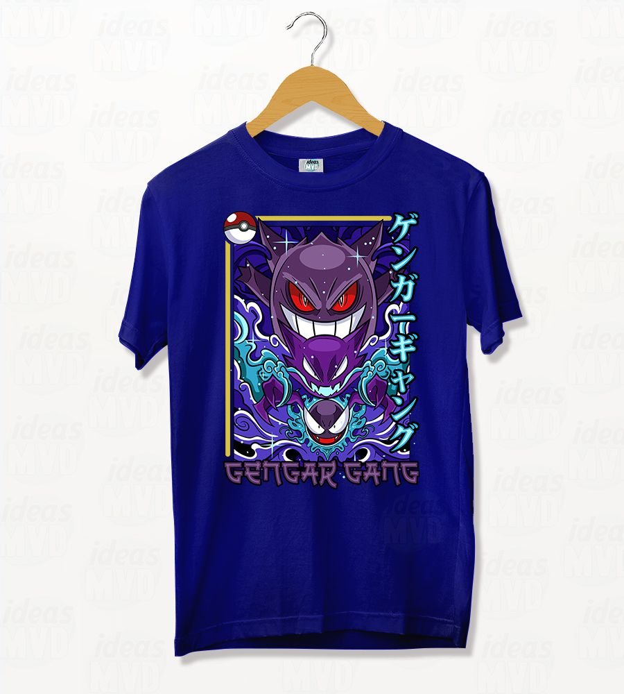 Remera Pokemon Gengar 04 (Colores)