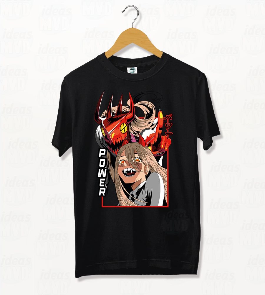 Remera Chainsaw Man Makima 04 (Negra)