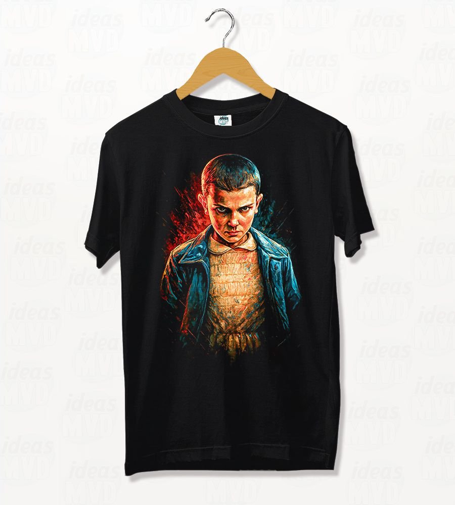 Remera Stranger Things Season 5 Eleven 01 (Negra)