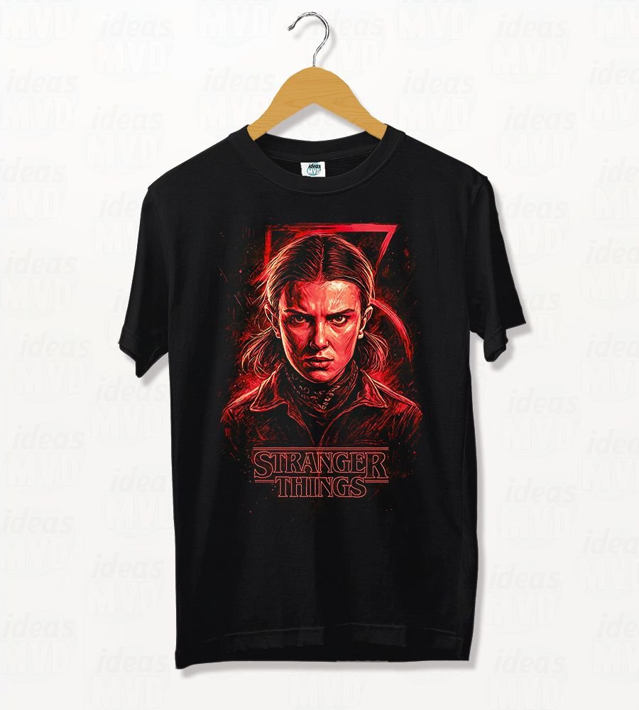 Remera Stranger Things Season 5 Eleven 02 (Negra)