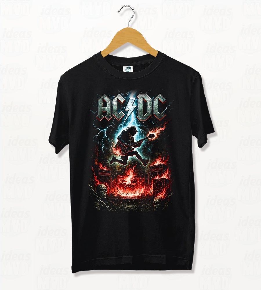 Remera AC DC 03 (Negra)