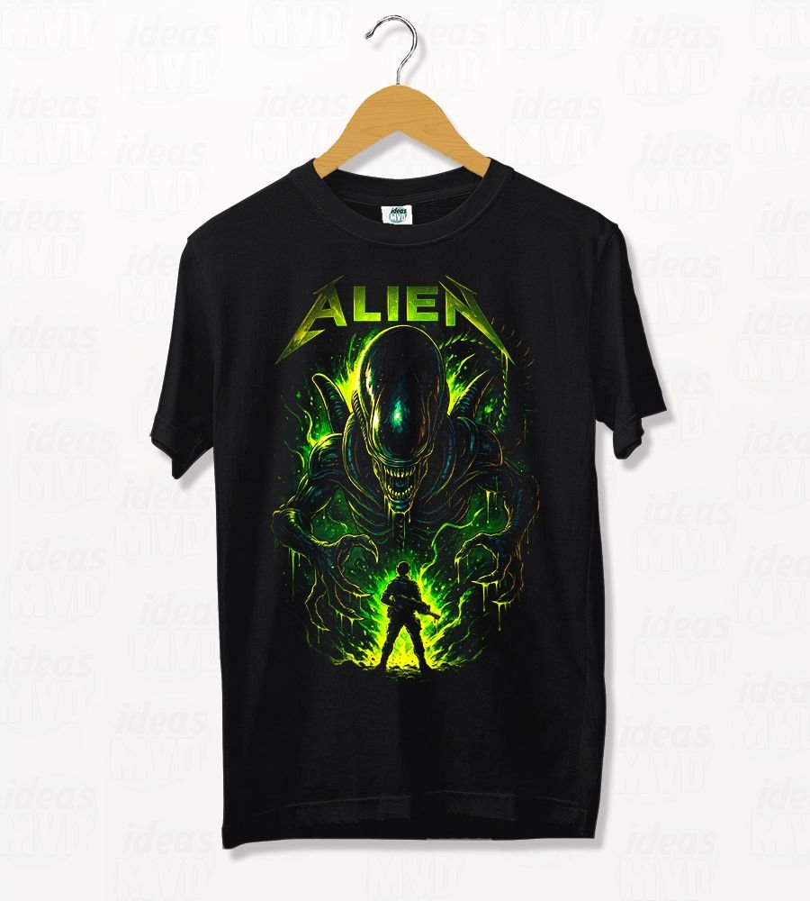 Remera Alien (Negra)