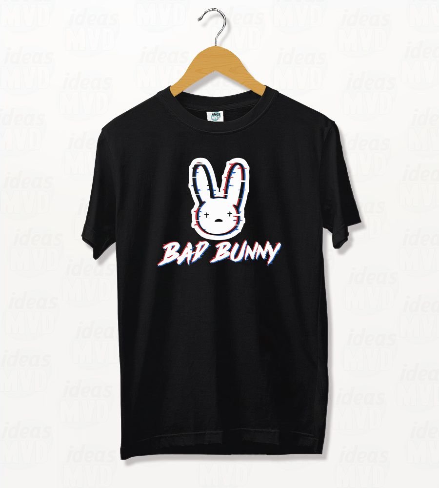 Remera Bad Bunny 02 (Negra)