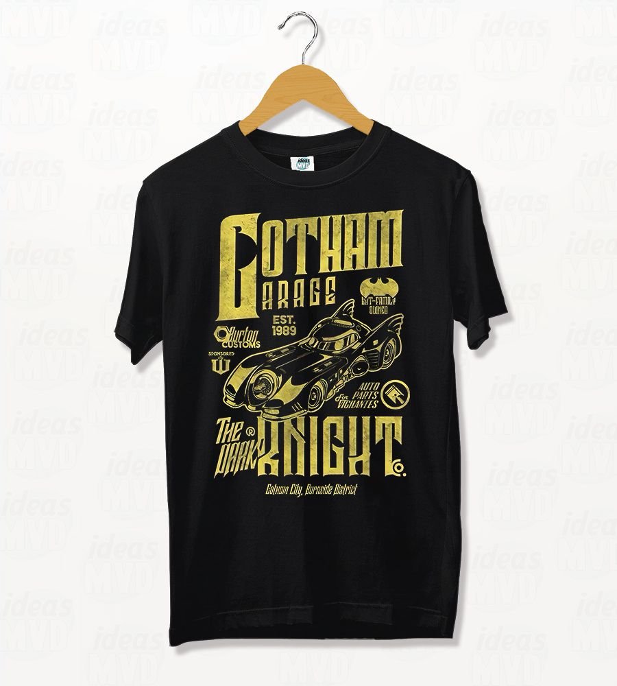 Remera Batman Batimovil (Negra)